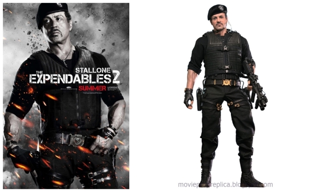Sylvester Stallone as Barney Ross: The Expendables 2 Movie Action Figure